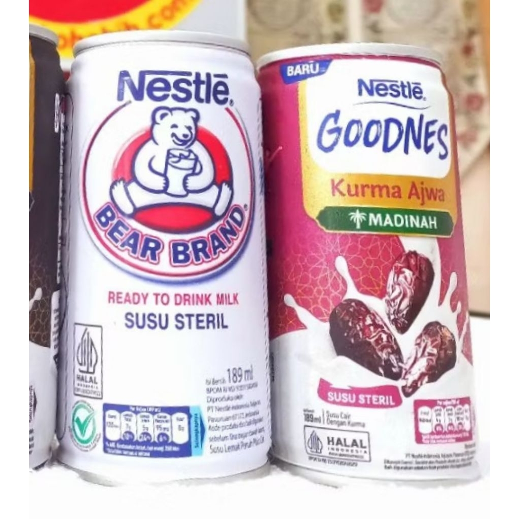 Nestle Susu Beruang Steril / Susu Kurma Ajwa Bear Brand