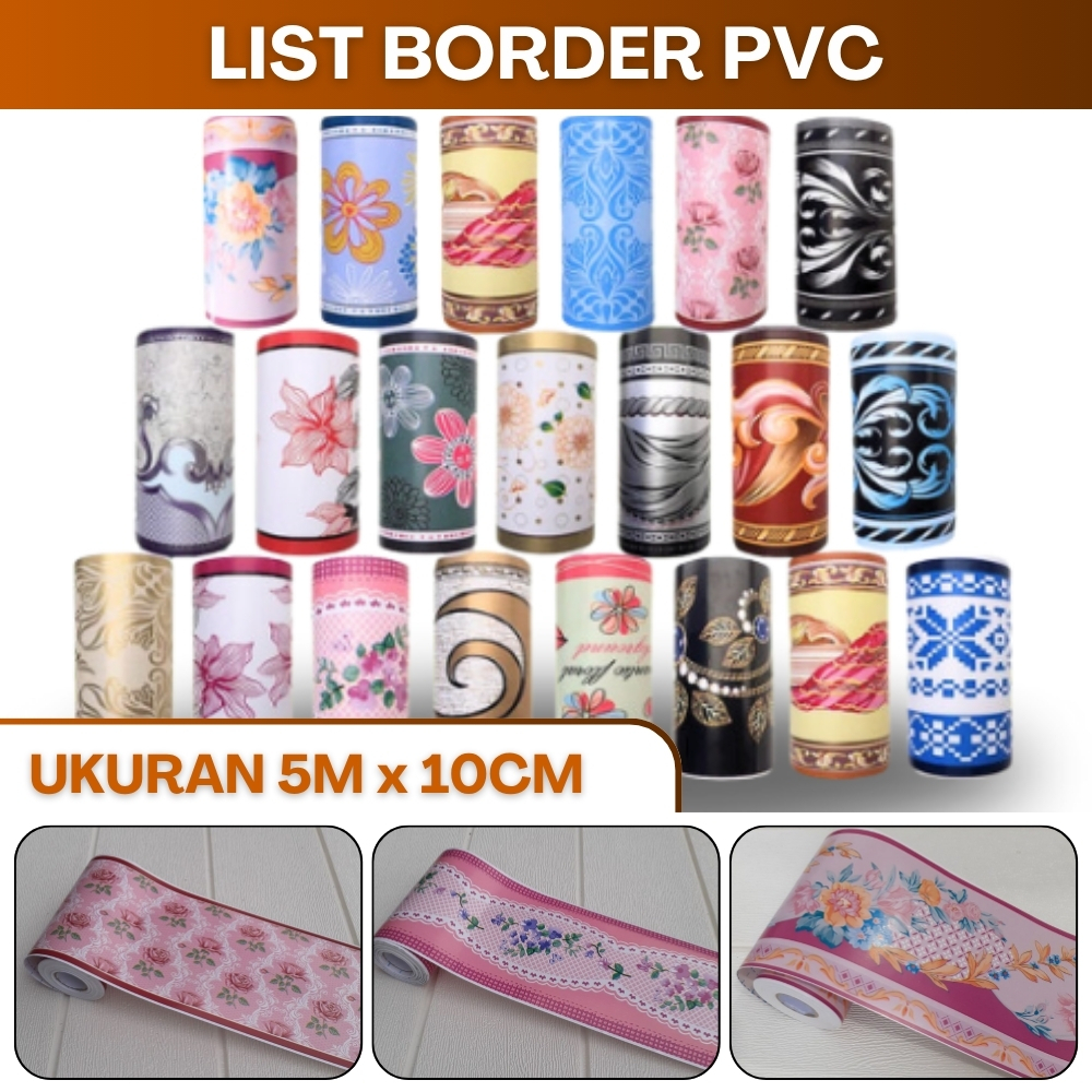 List Dinding Wallpaper Sticker Wal Stiker Pembatas Lis Border List Tembok Pinggiran Plafon