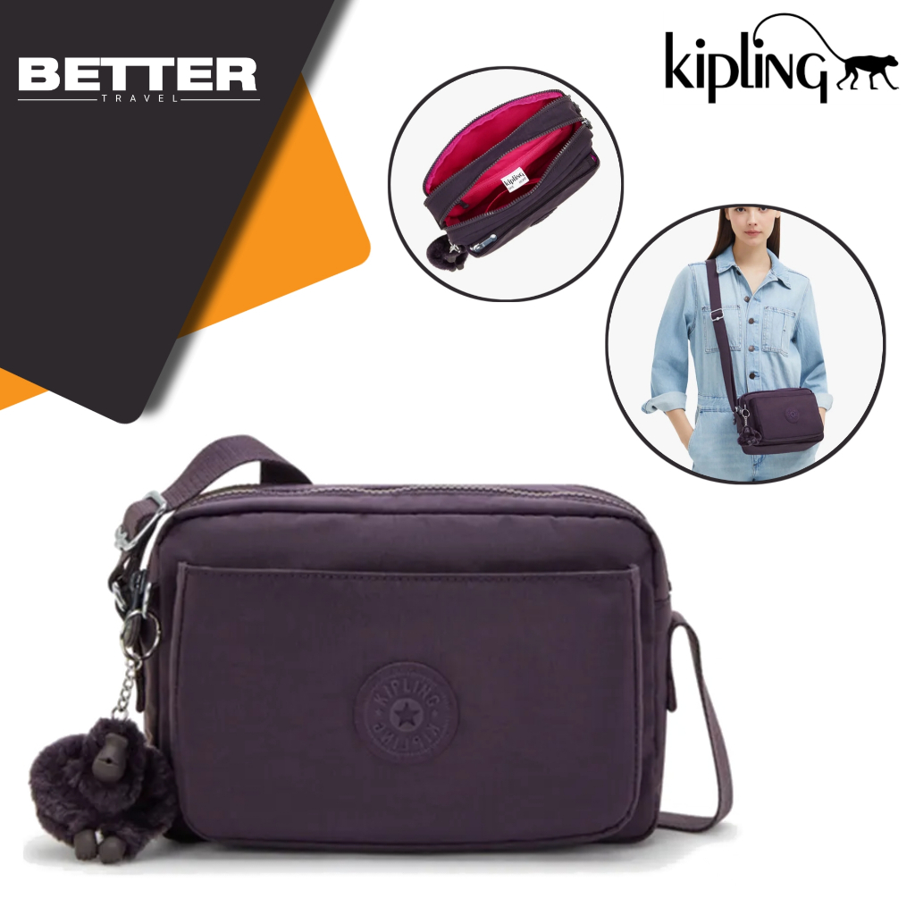 Tas selempang wanita KIPLING shoulder bag crossbody traveling casual daily medium size