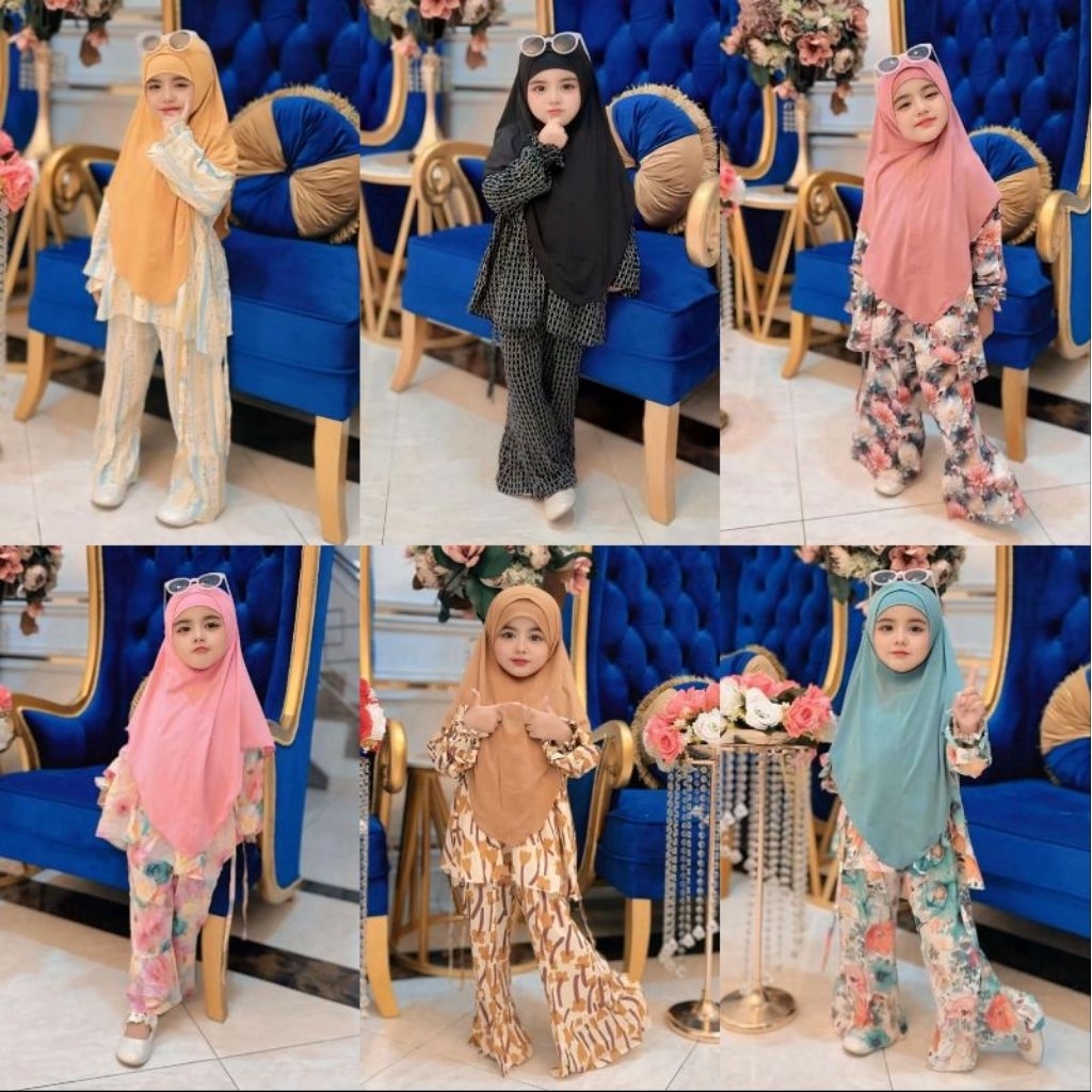 one set hijab mauma kids
