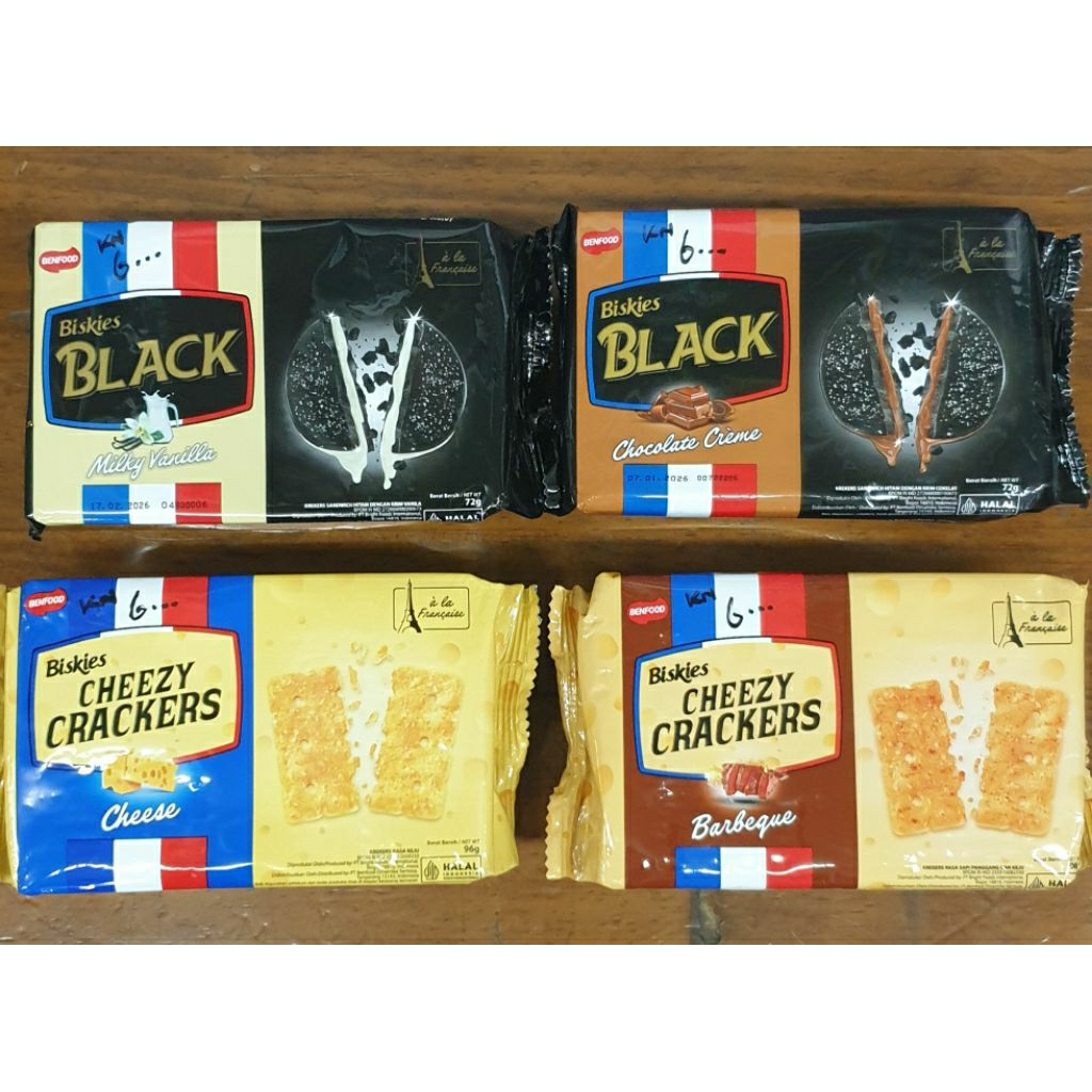 Biskuit Biskies Black & Cheezy Crackers