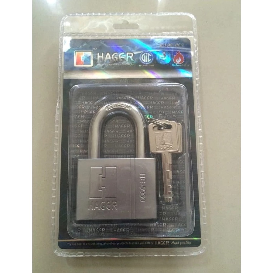 Gembok Tahan Banting Hager 60mm (HG59-601) - 3300097