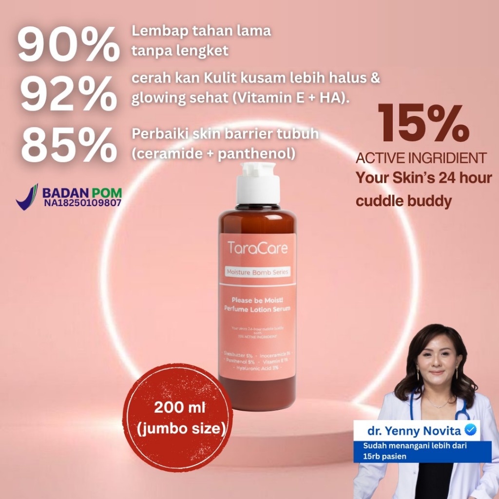 TARACARE Body Lotion Skin Barrier Wangi Parfum Tahan Lama