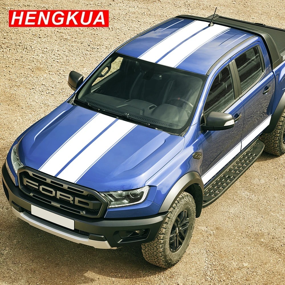 Stiker Mobil Cocok untuk Ford Ranger 2015 2016 2017 2018 Raptor Pickup Kap Mesin Samping Pintu Atap 