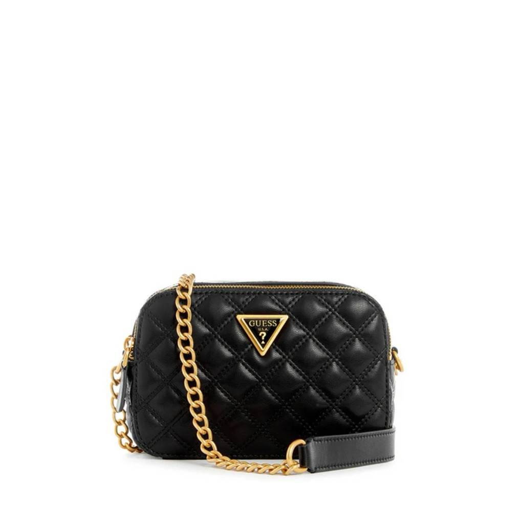 [PRELOVED] ORIGINAL GUESS - BLACK GIULLY QUILTED MINI CAMERA CROSSBODY - TAS SELEMPANG - MINI GUESS