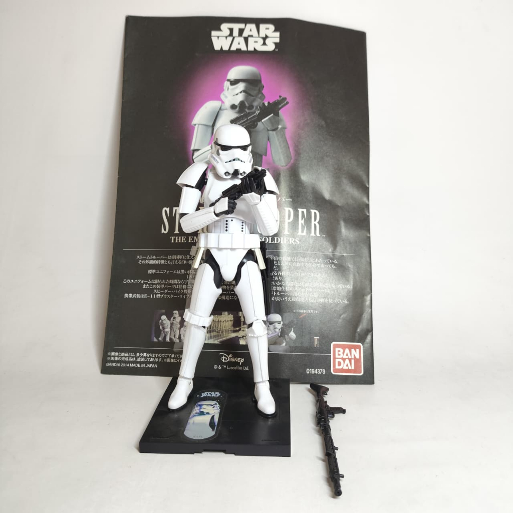 Bandai Star Wars Strom Trooper / Figure Model Kit 2nd Stormtrooper Sudah Rakit X463