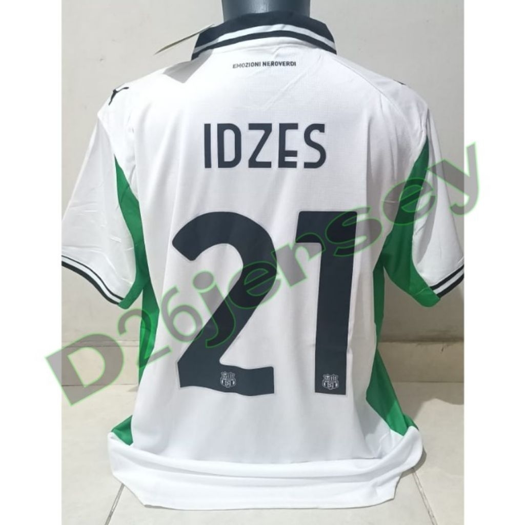 Jersey SassuoloO_ Away 2025 / 2026 + Cetak Nama Nameset IDZES 21 / Custom suka suka Font OFFICIAL + 
