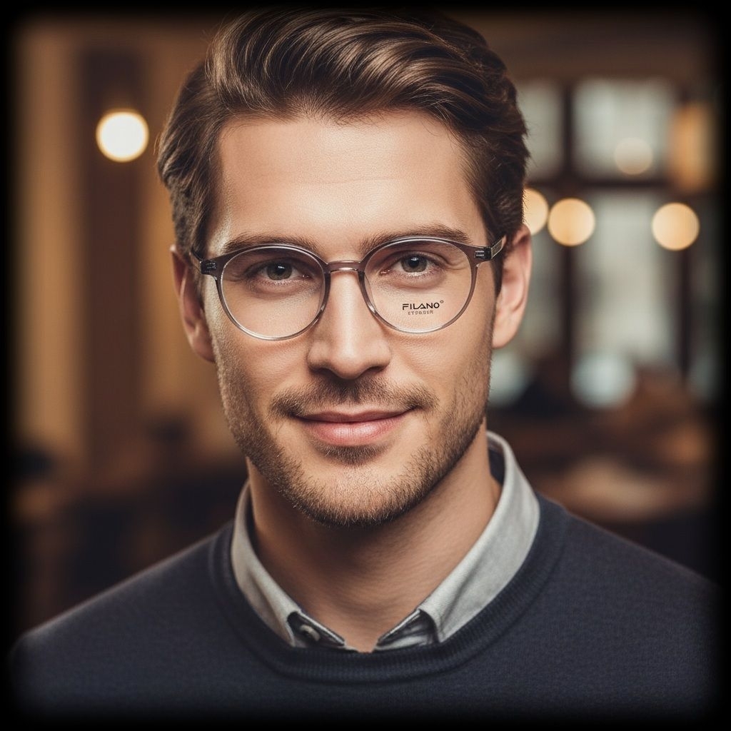 FRAME KACAMATA BULAT PLASTIK FILANO 5019 Model Keren Elegan Gagang LENTUR Ringan Kuat Awet Kualitas 