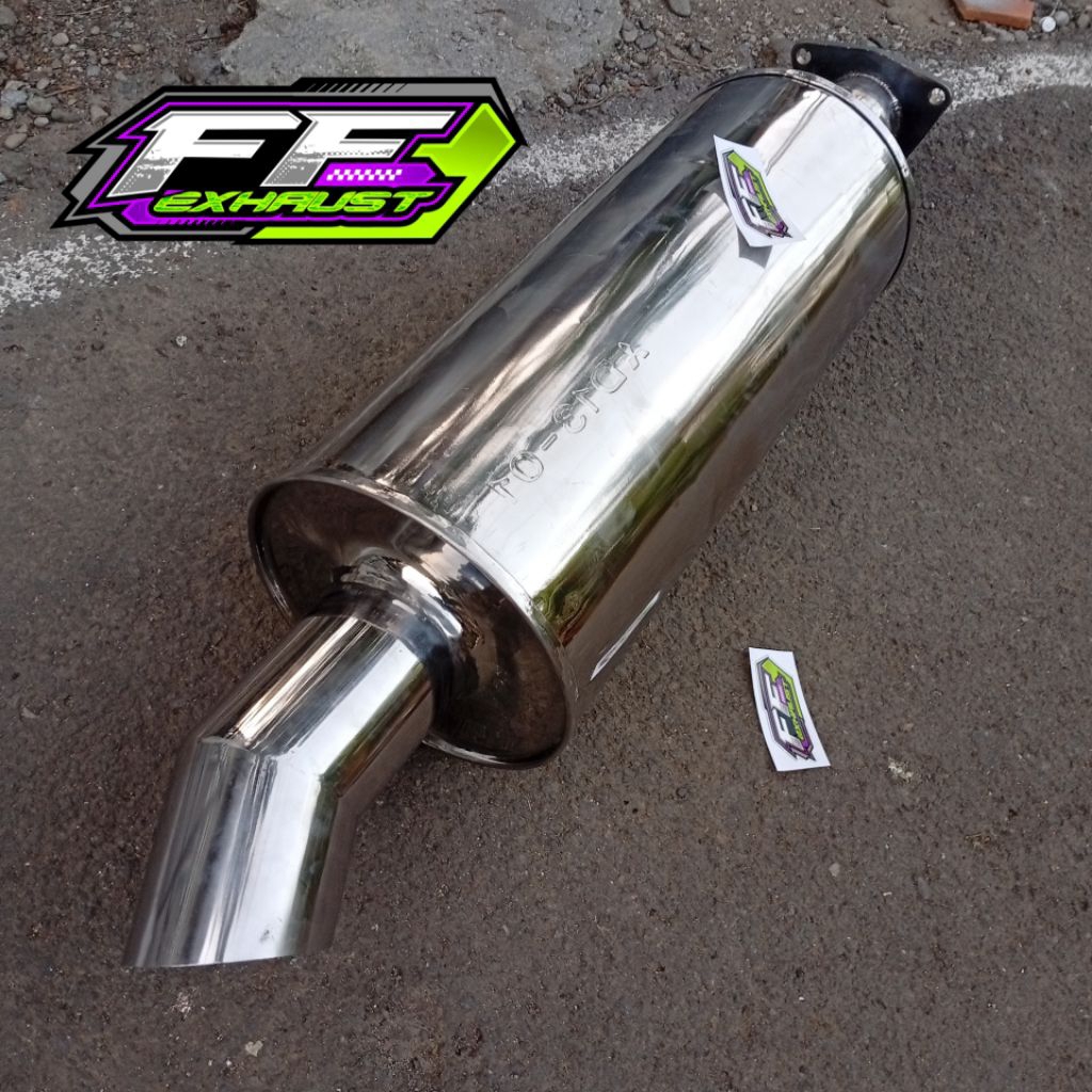 Knalpot Hino lohan Stenlis Custom PNP ke truk Canter, dutro, elf