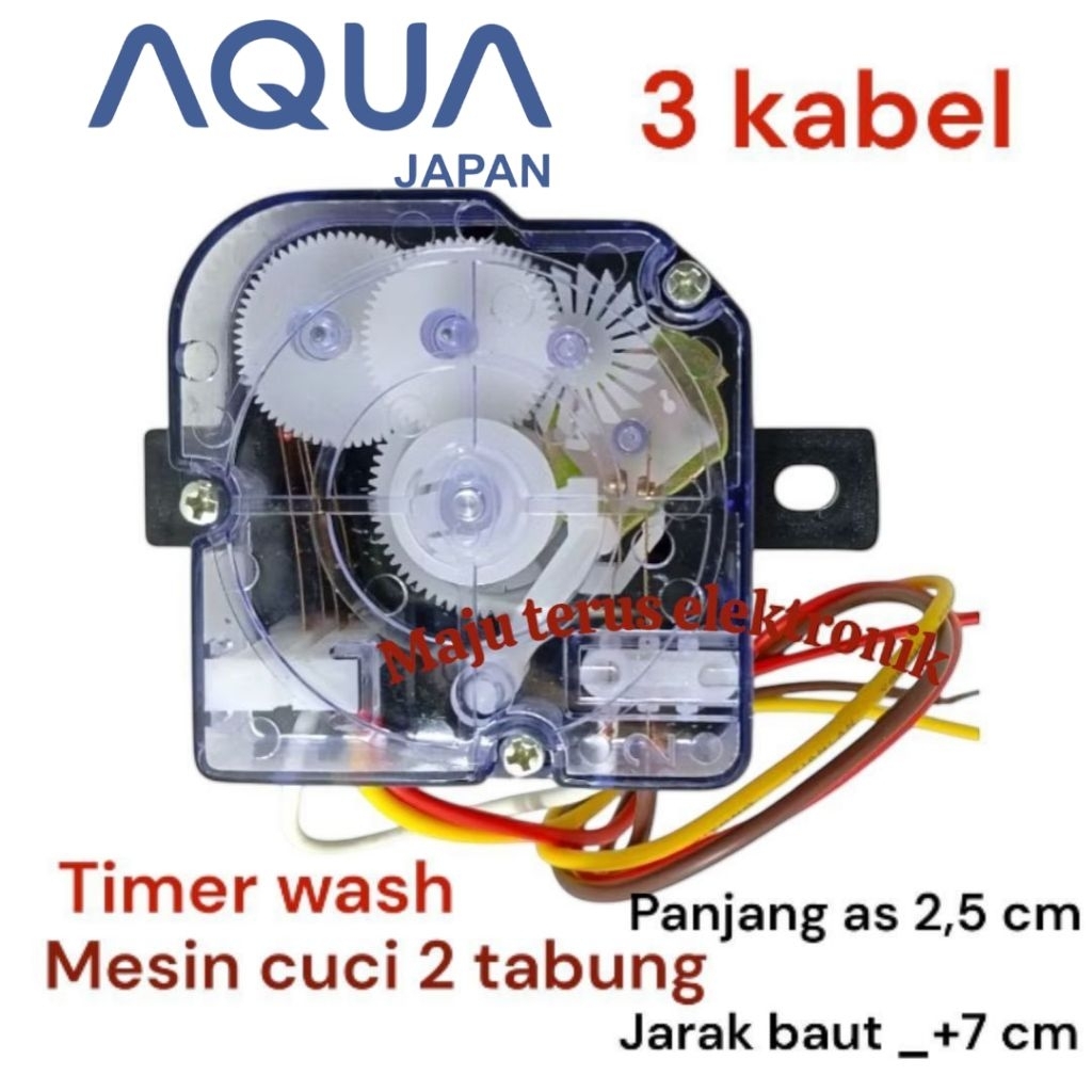 Timer wash mesin cuci Aqua Tipe QW880xt  2 tabung 3 kabel 5 kabel 6 kabel 7 kabel