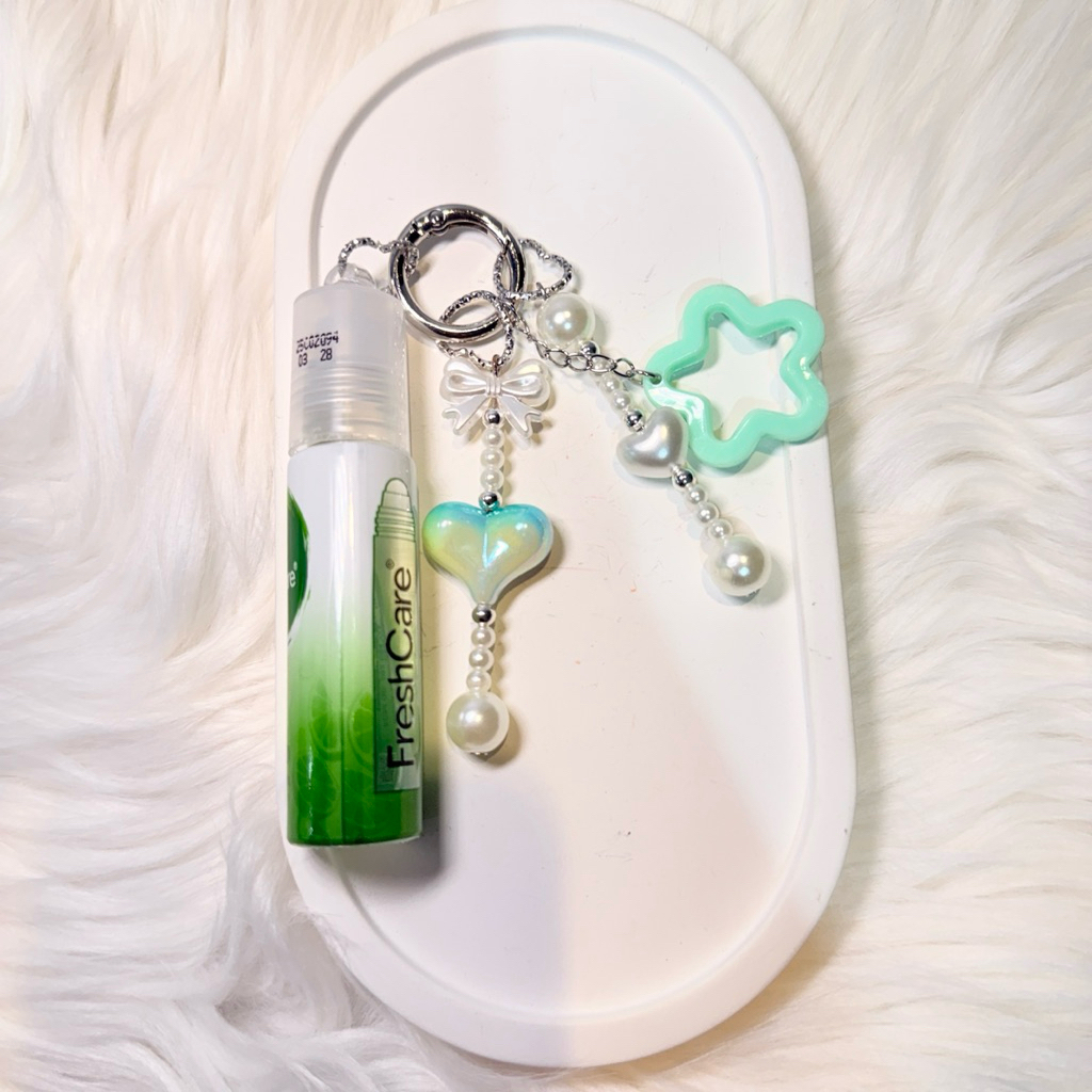 Ganci jompo fresh care citrus gantungan kunci jompo putih elegan premium quality