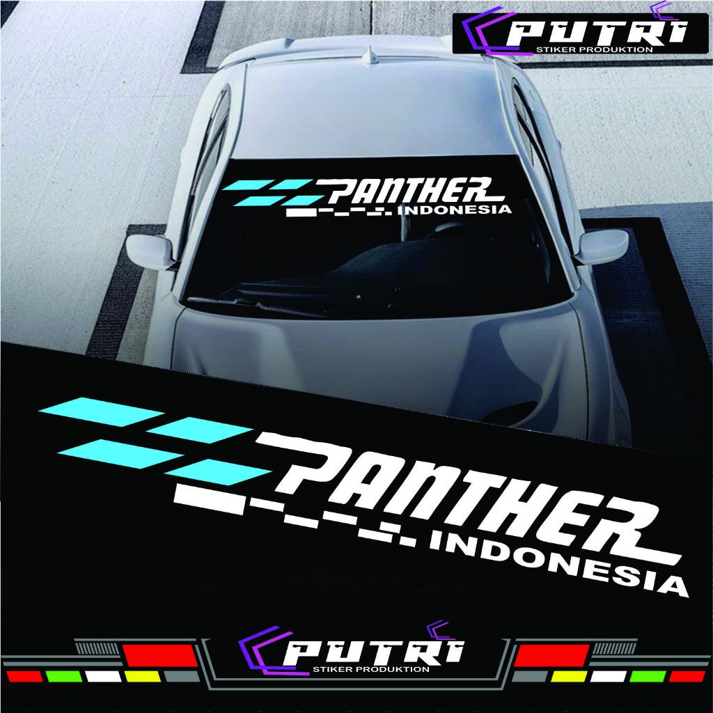Cutting sticker panther kaca body mobil isuzu panther