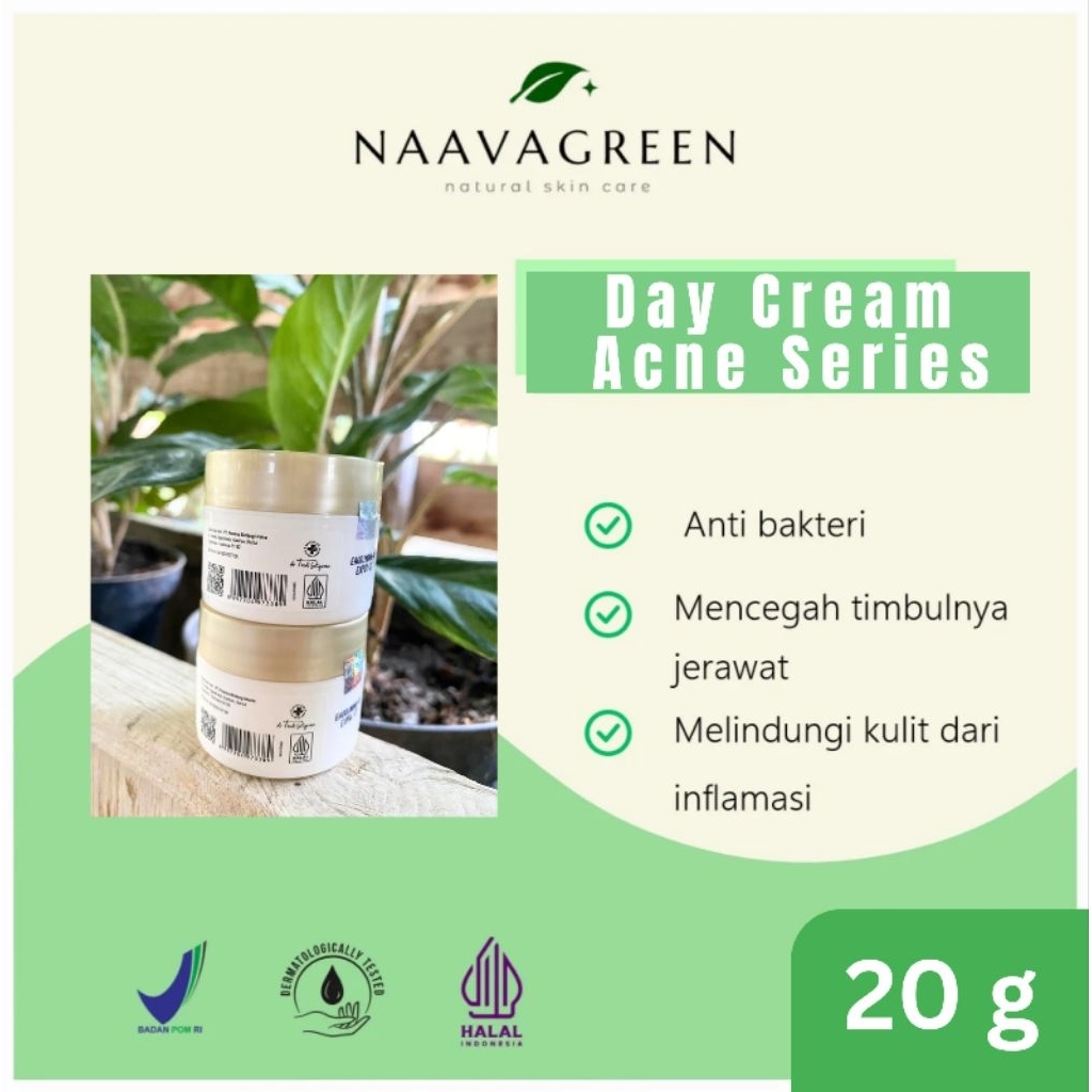 Naavagreen Day Cream Acne Series - Krim Jerawat Pagi Series