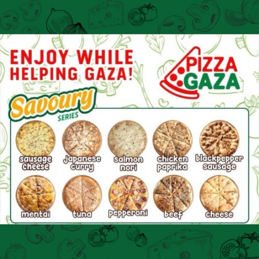 Pizza Gaza Savoury & Sweet Series (FROZEN, SMALL / MEDIUM / LARGE)