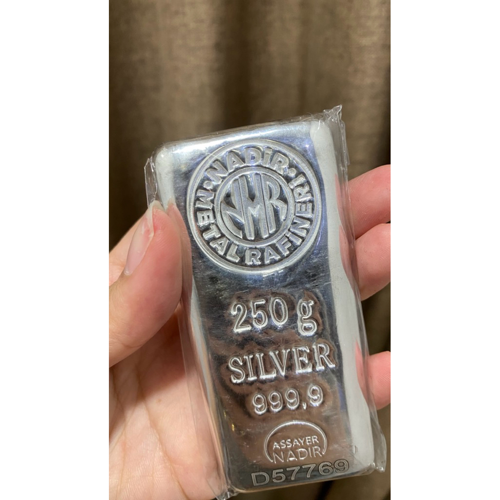 READY PERAK SILVER NADIR 250g MULUS DENGAN SERTIFIKAT