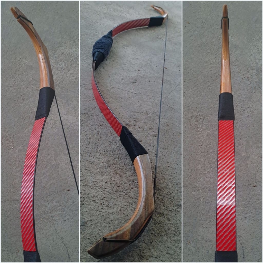 Busur Panah Horsebow Model Turkish Siyah Laminasi Sonokeling