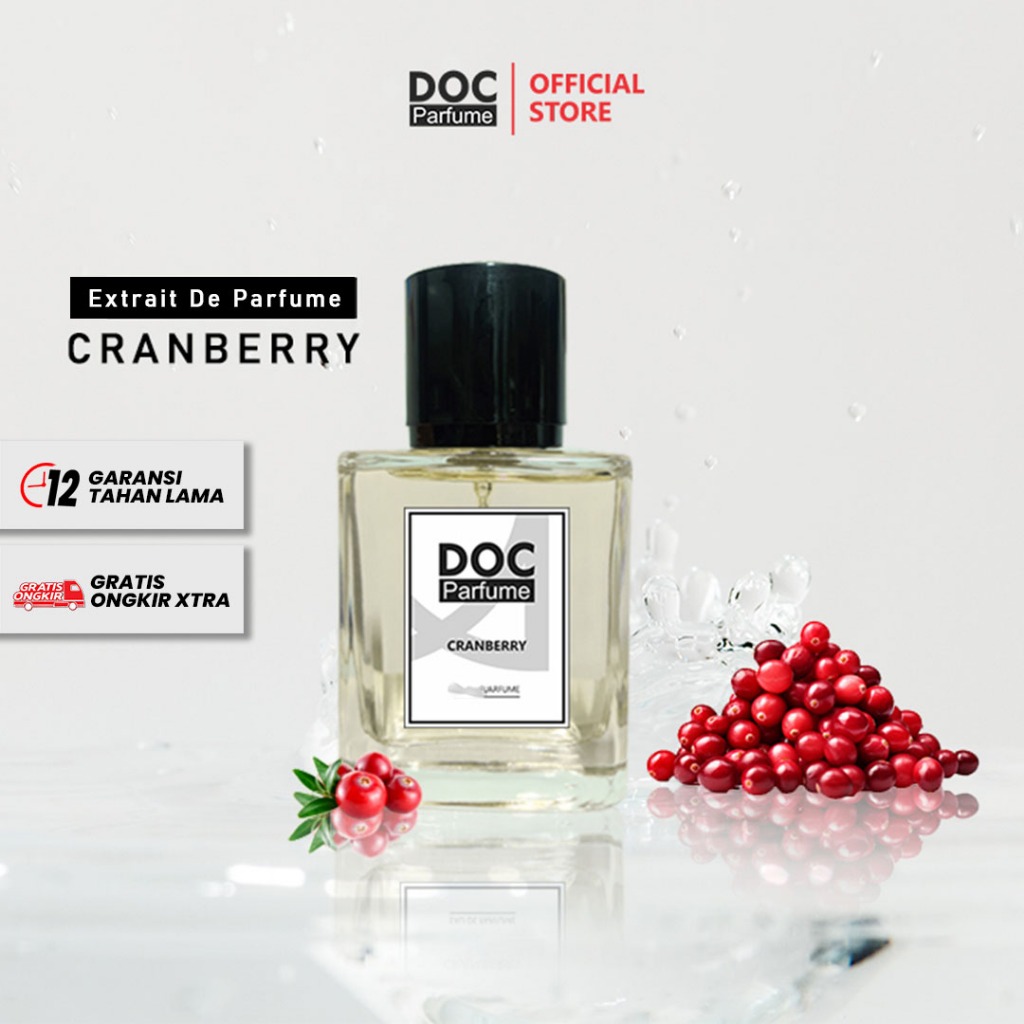 DOC Parfum CRANBERRY FRUIT Unisex Tahan Lama - Minyak Wangi Aroma Segar Buah Permen