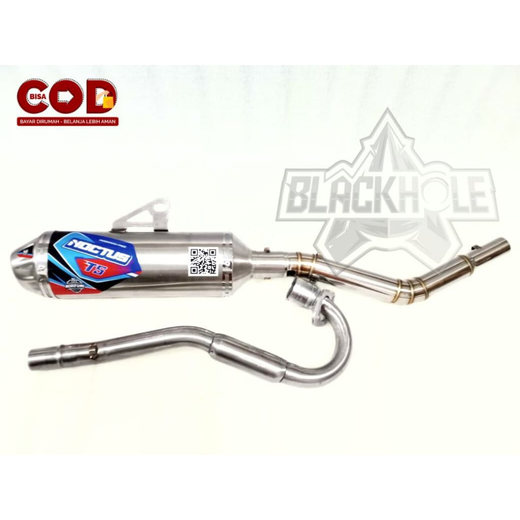Knalpot Racing CRF KLX Noctus T5 Stainless untuk motor CRF KLX D TRACKER WR Trail Supermoto