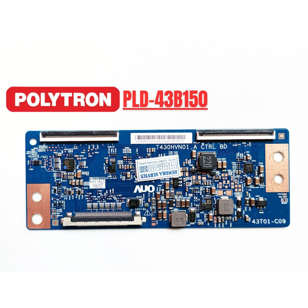 TCON TV POLYTRON PLD 43B150 ORIGINAL/TCON AUO POLYTRON 43B150