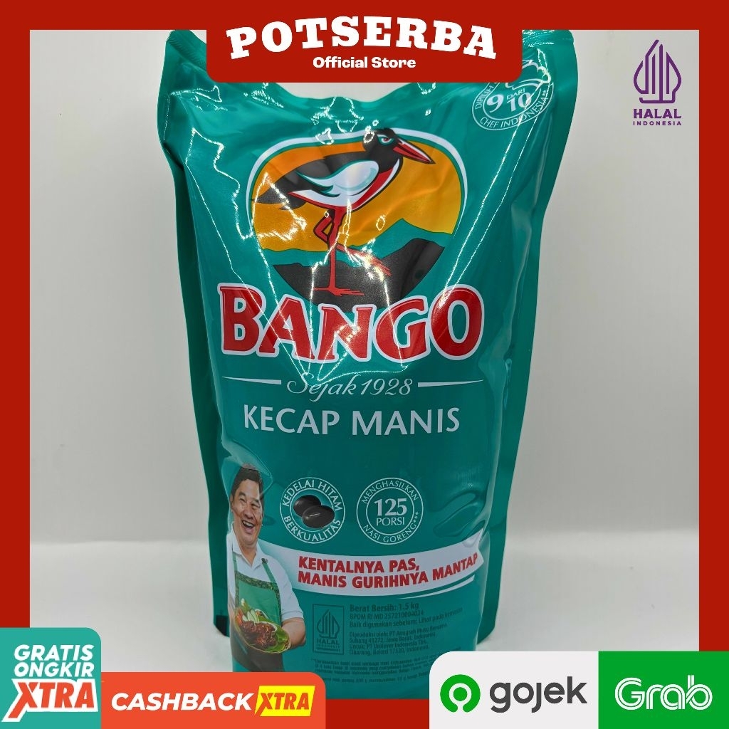 Kecap Manis Bango Kemasan 1,5Kg Kecap Manis
