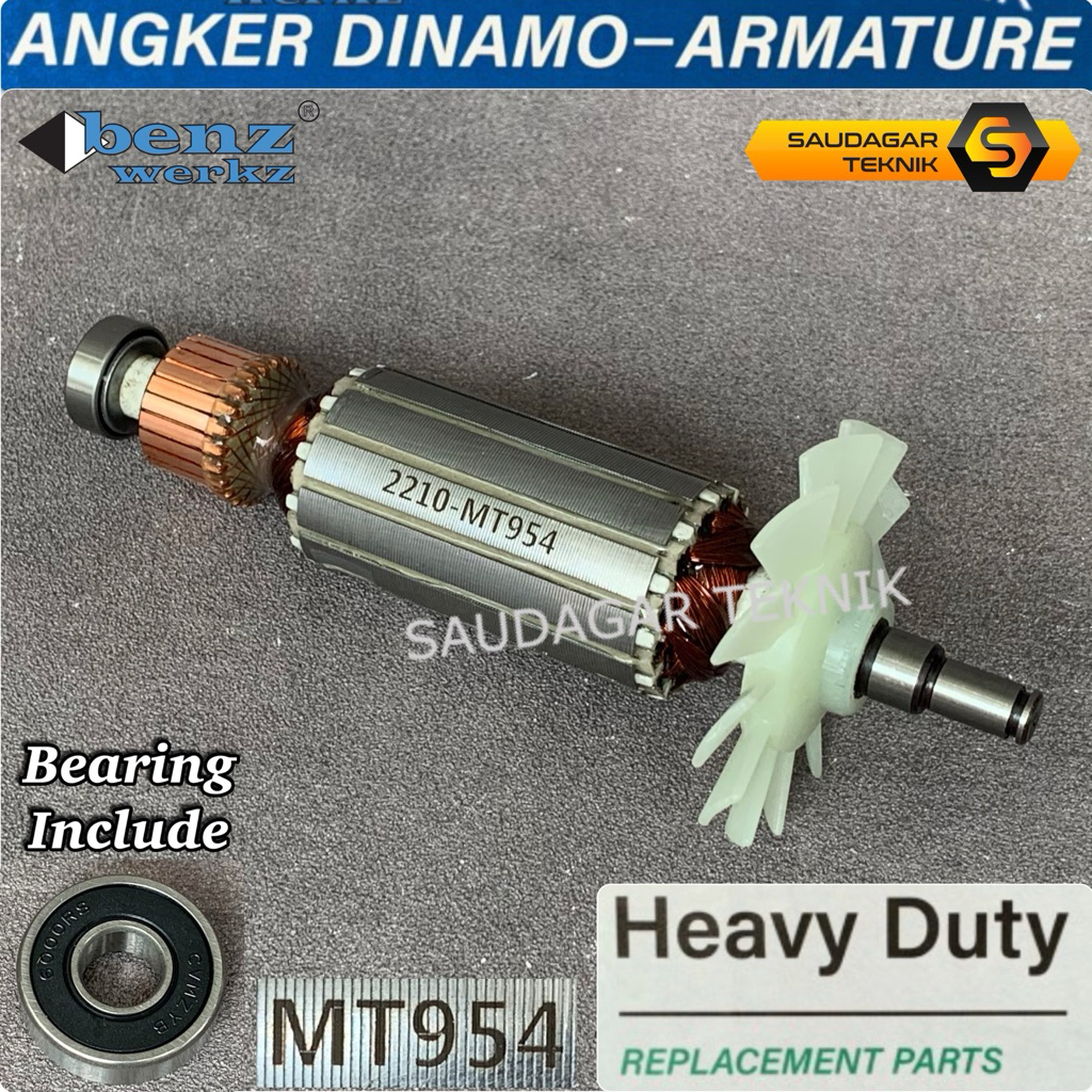 Armature Maktec MT954 Angker Mesin Gerinda Tangan Maktec MT 954 Dimamo Maktec