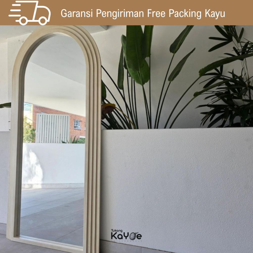 TukangKayoe Arch Mirror Standing Mirror