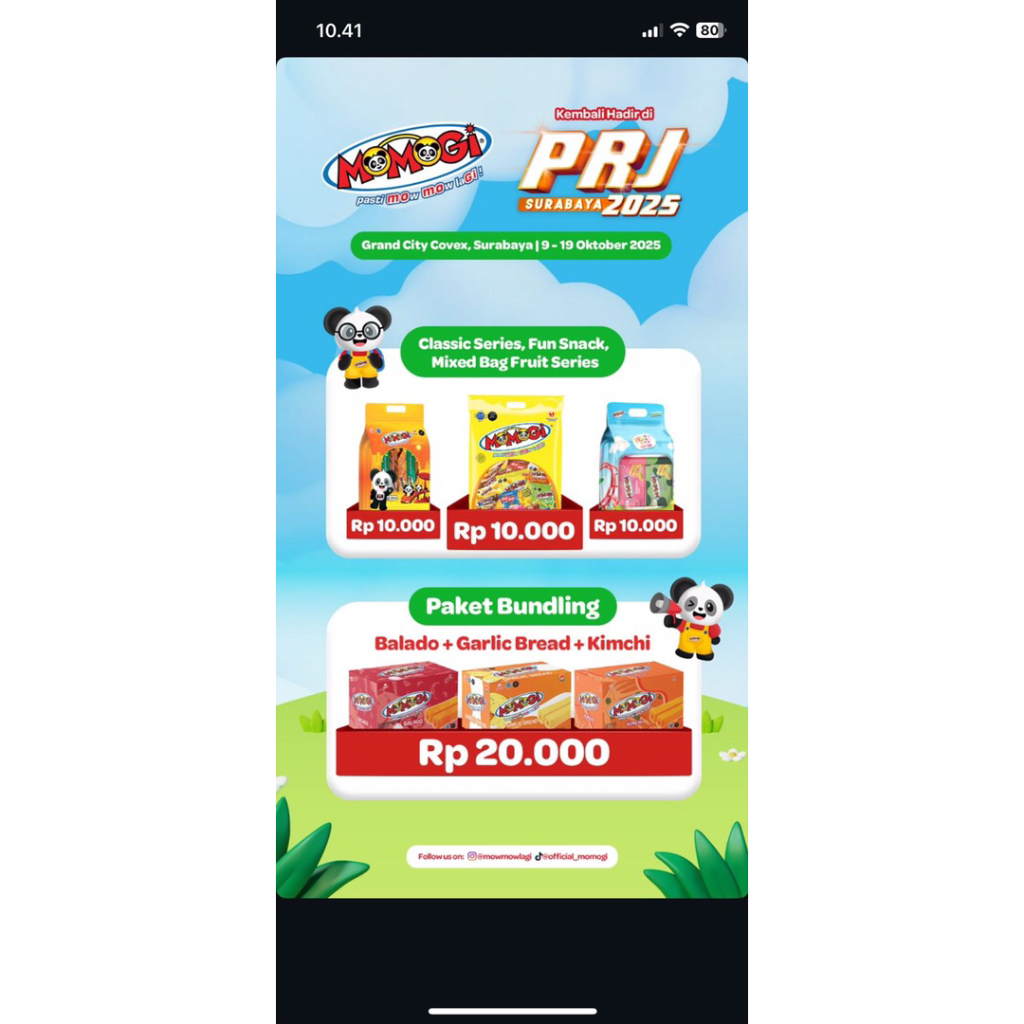 JASTIP SNACK PRJ PEKAN RAYA JATIM SERBA 10RIBU, Momogi/Oishi