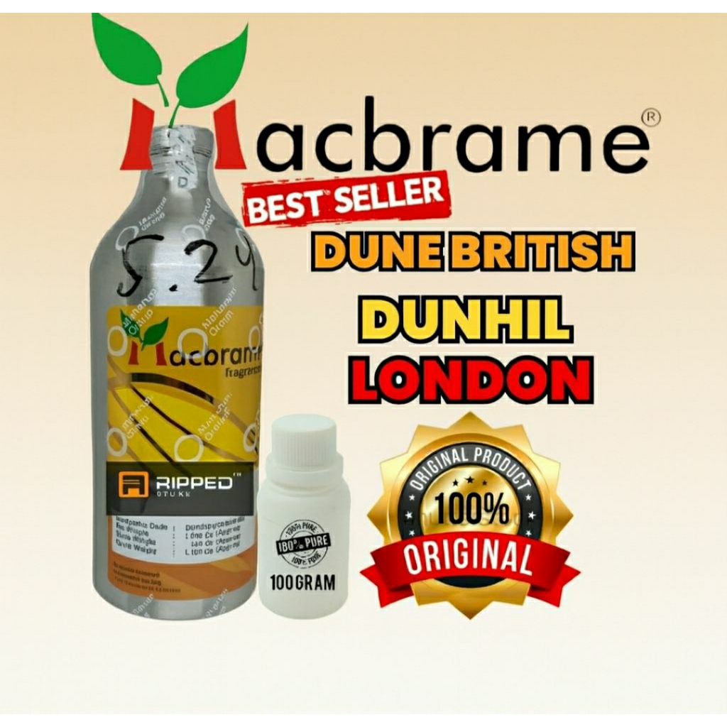 (100ML) DUNE BRITISH INSPIRED DUNHIL LONDON BY MACBRAME ORIGINAL BIBIT PARFUM MURNI