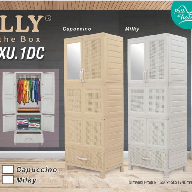 Lemari Plastik Napolly CABRO 5 G11 2C GANTUNG / 2G4xu 1dc