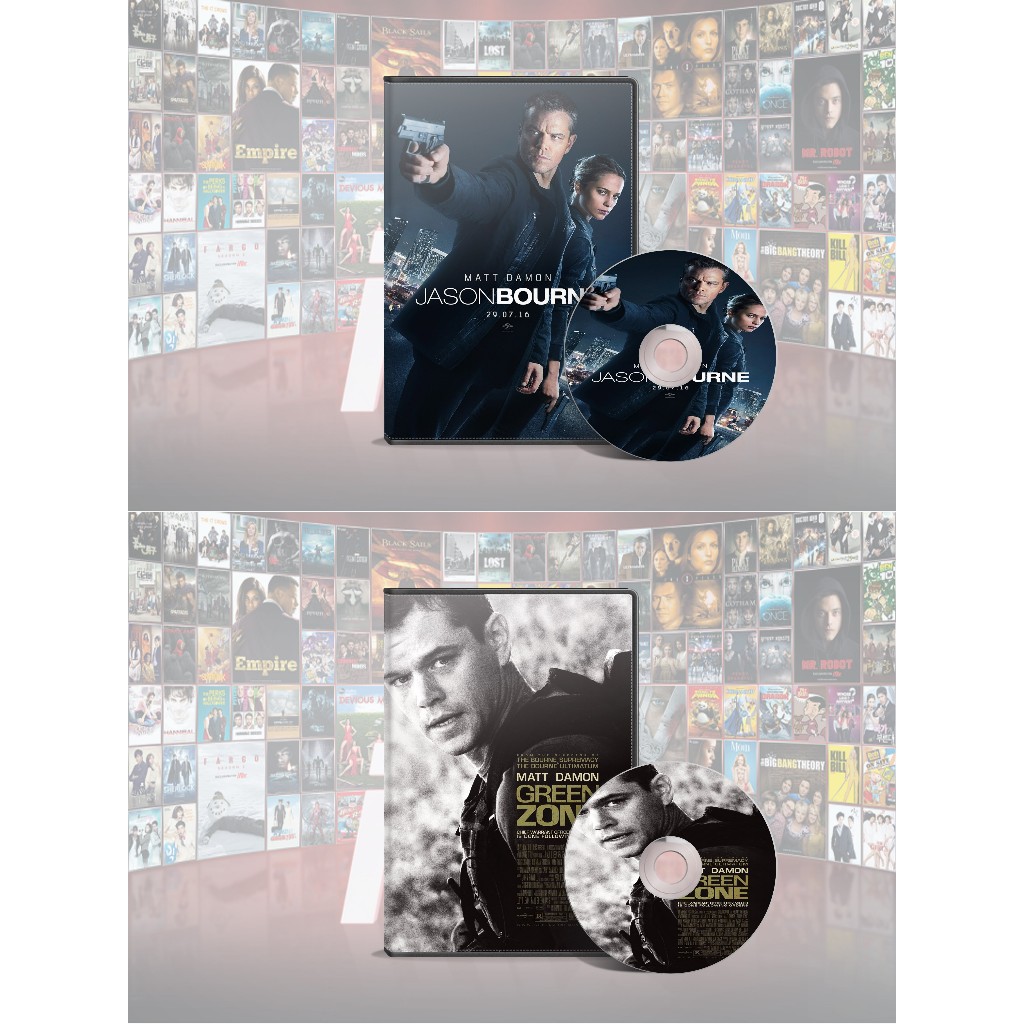 DVD Jason Bourne (2016) + DVD Green Zone (2010)