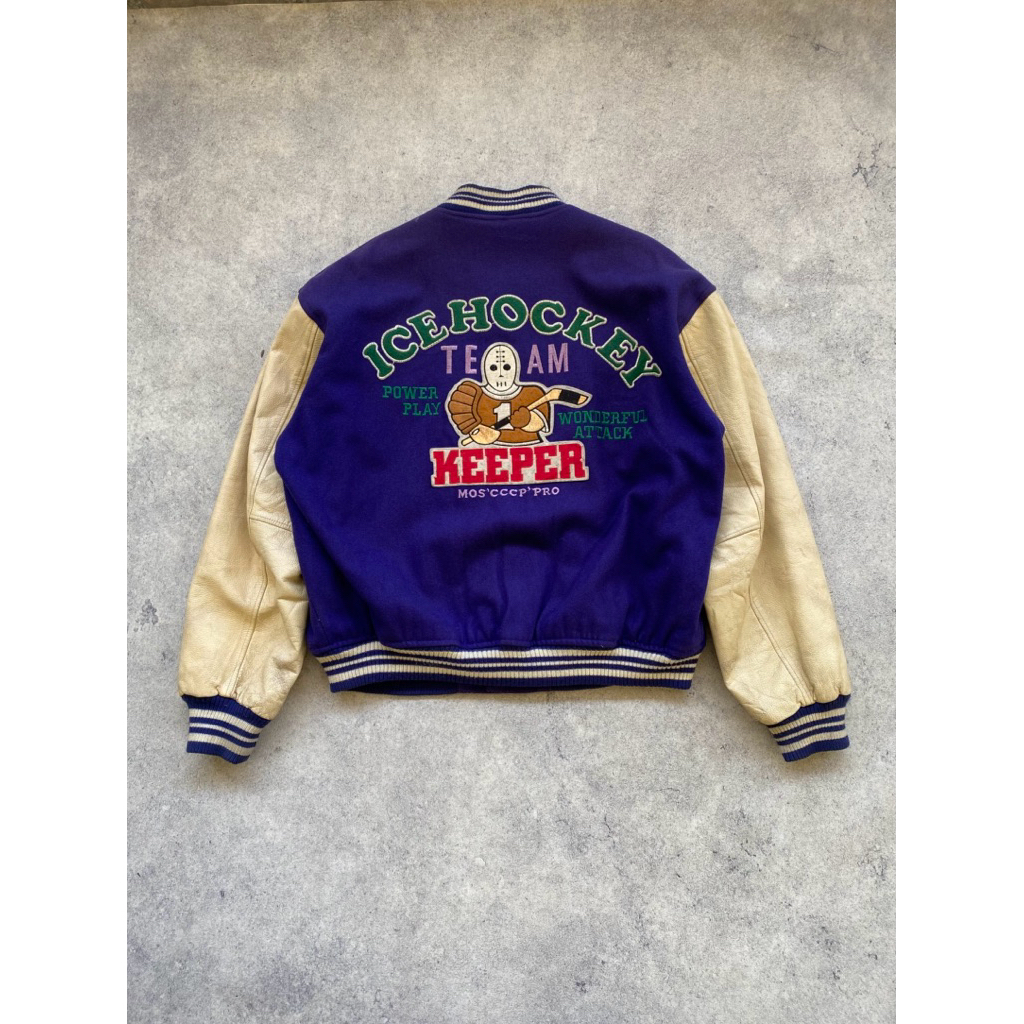 Jacket Varsity Woll Leather