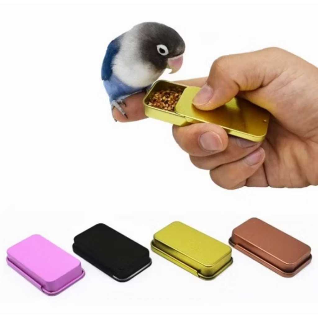 POINTER BOX tempat makan burung parrot wadah pakan reward box