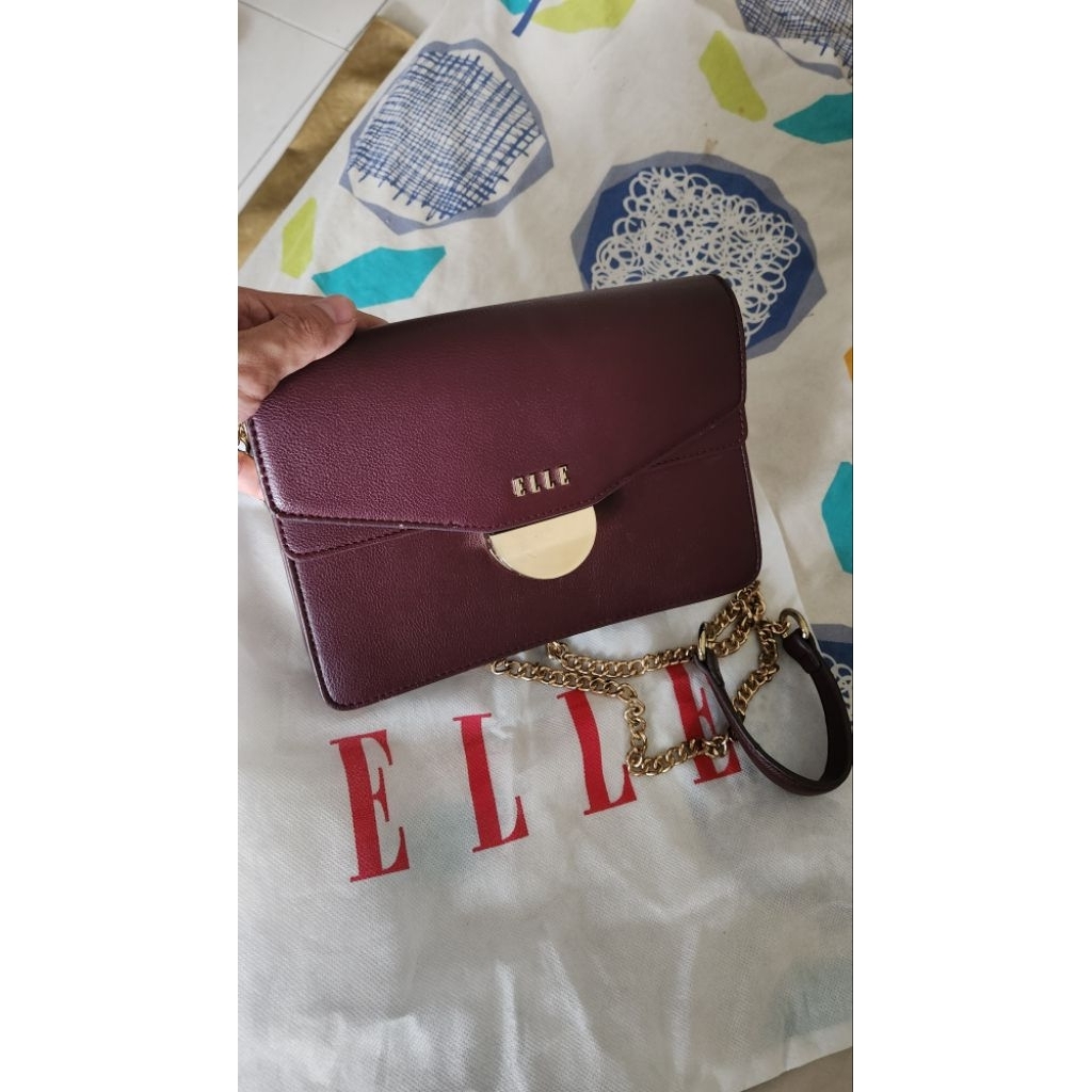 [PRELOVED] Elle Burgundy Crossbody Bag