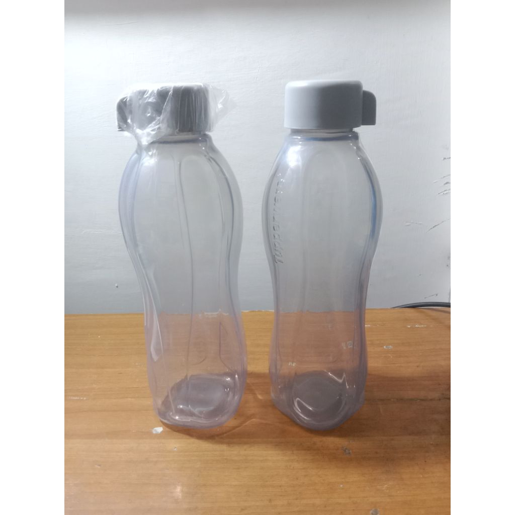 eco bottle 1000ml Tupperware botol minum abu abu