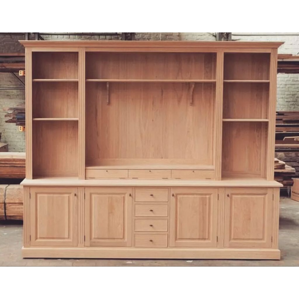 bufet tv kayu jati jumbo, bufet penyekat ruangan kayu jati