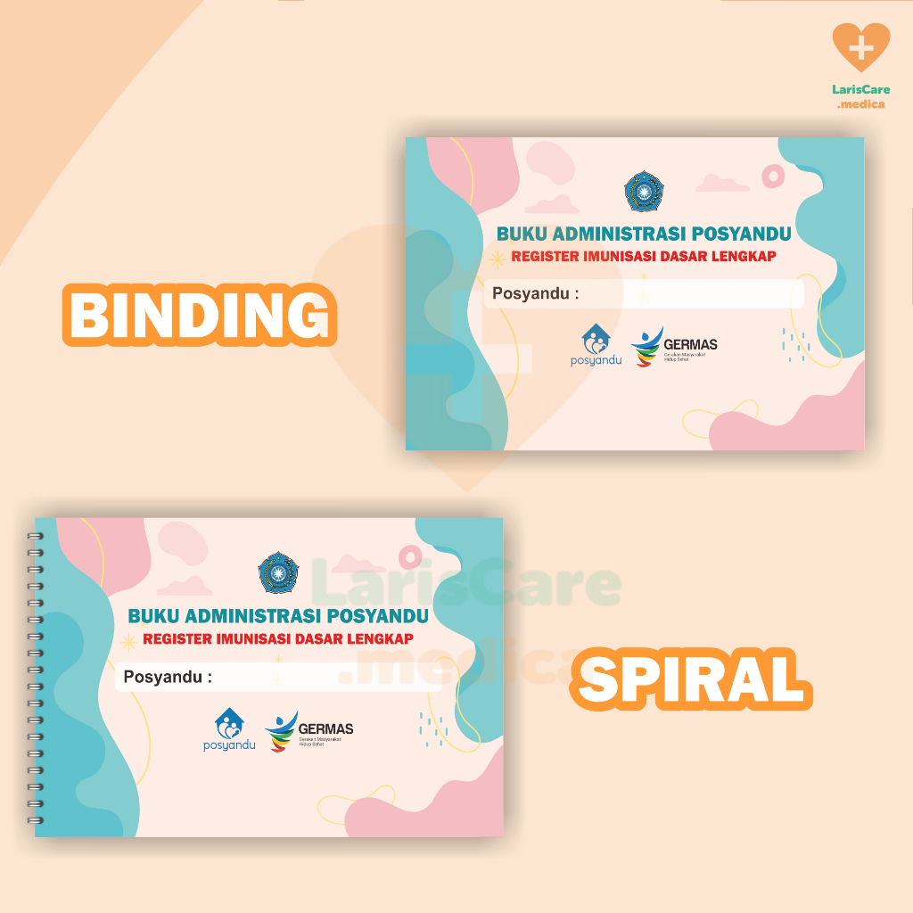 BUKU ADMINISTRASI POSYANDU, BUKU IMUNISASI, BUKU POSYANDU BUKU PKK (REGISTER IMUNISASI DASAR LENGKAP