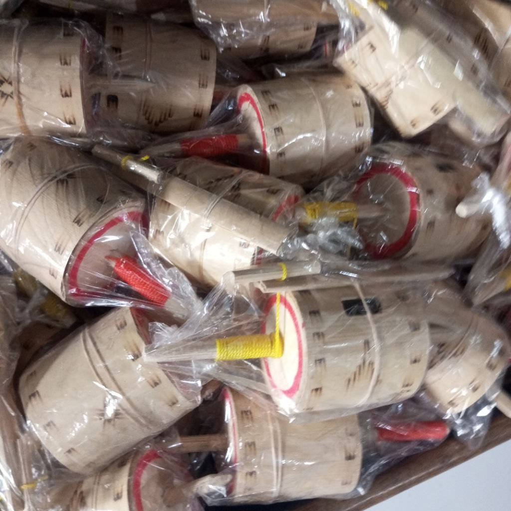 Bisa Bunyi  Gangsingan Kayu Mainan Anak - Gangsing Mainan Tradisional - Gangsing Mainan jaman Dulu