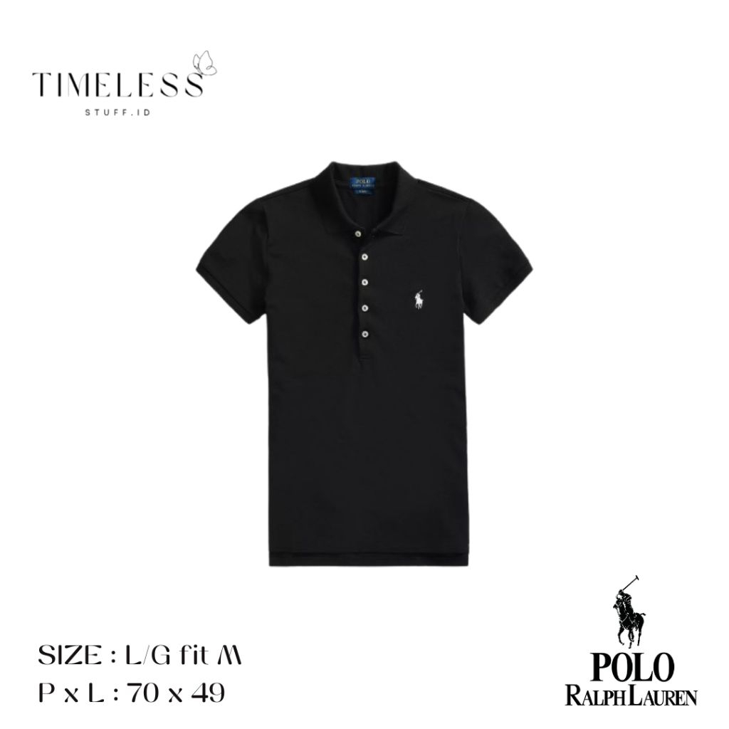 [RARE COLLECTION] Polo Ralph Lauren Classic Polo Shirt in Black