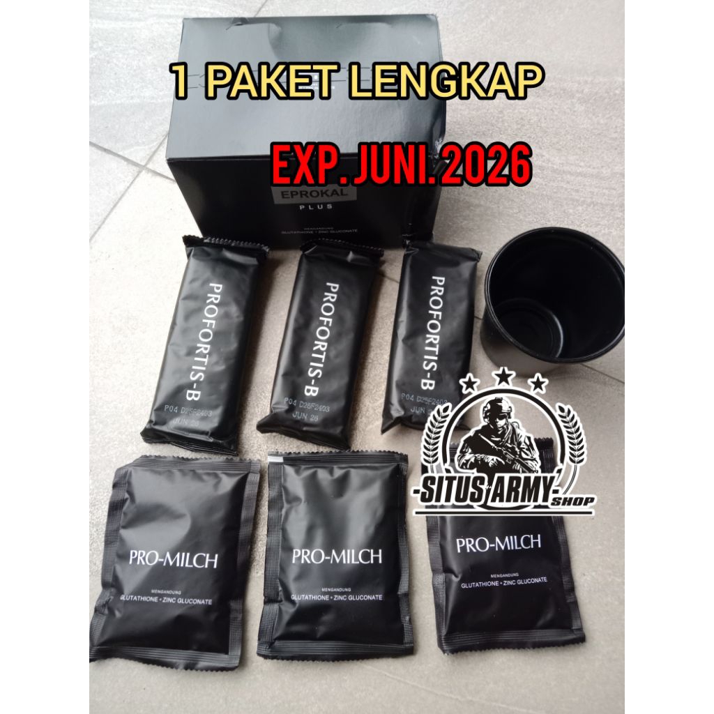 ORIGINAL EPROKAL PLUS ASLI JATAH TNI.EXP JUNI 2026 EPROKAL PLUS. RANSUM TNI. SUSU TNI. RANSUM SUSU. 
