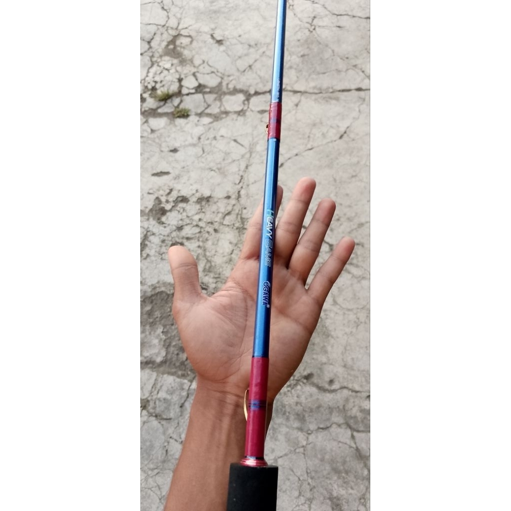 joran besutan heavy game PE 4-8 panjang 180cm masteran bawal lele non fuji