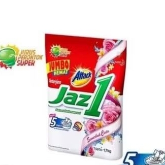 Attack jaz 1 detergen bubuk 1.5kg jumbo 1500 gram