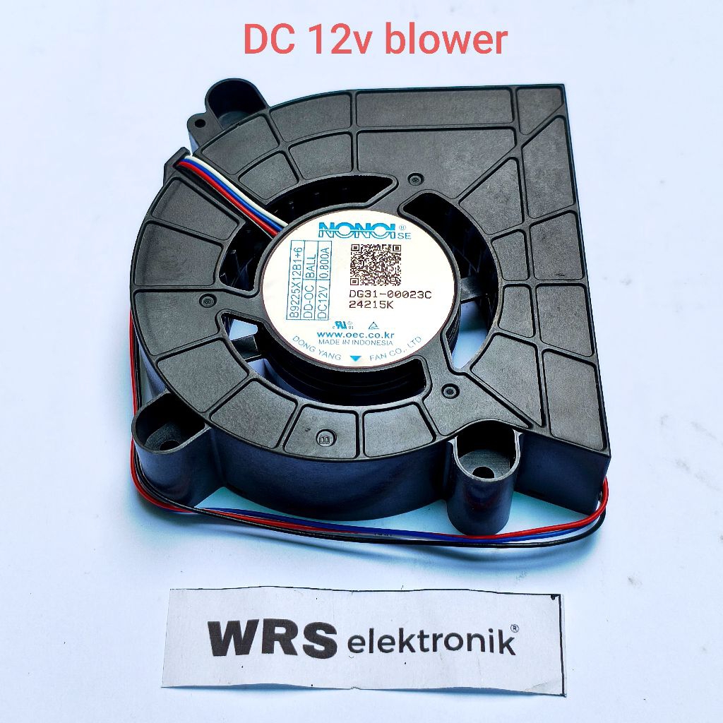 Kipas fan DC 12cm blower keong kipas hisap mini