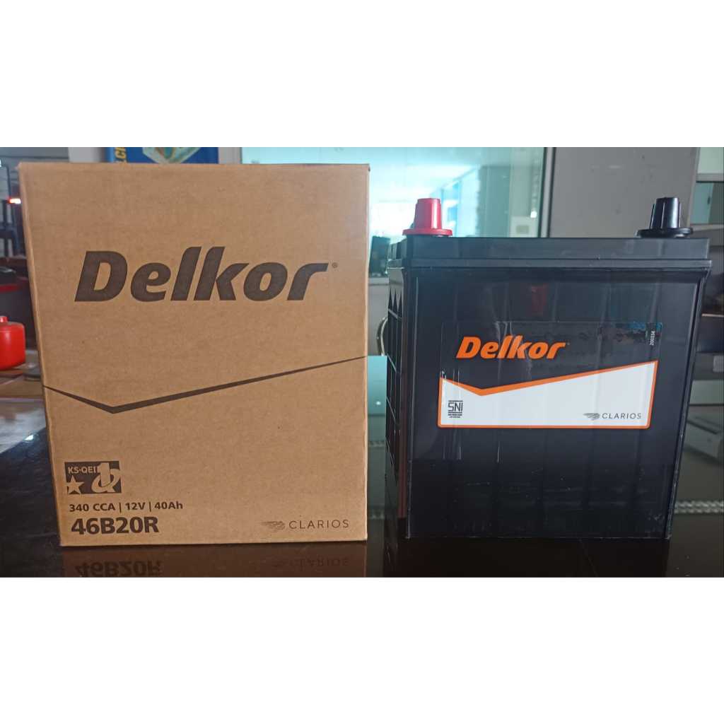 Aki Mobil DELKOR NS40Z-46B20R 40AH/Aki MF/Accu Kering NS-40Z Mobil Avanza/Veloz/Rush/Granmax/Grandma