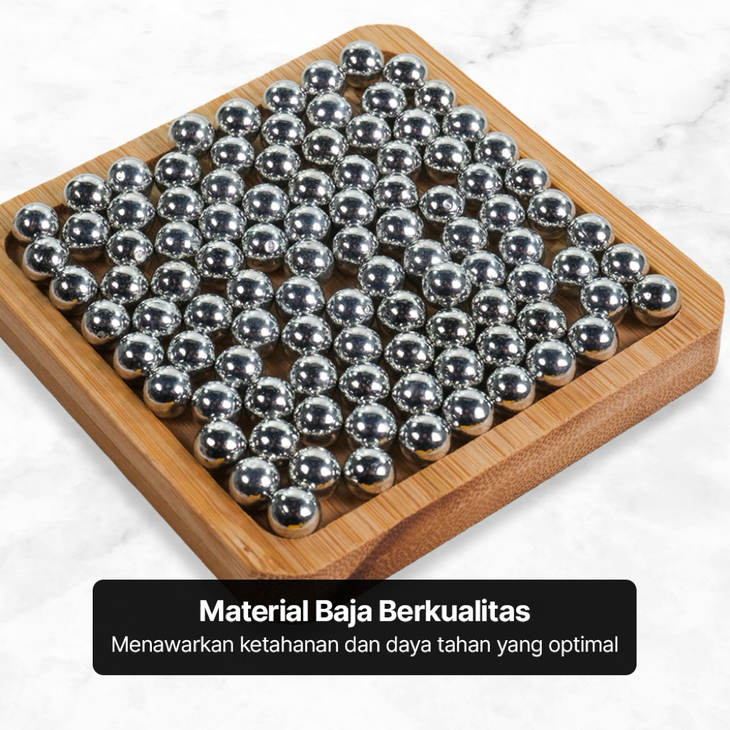 peluru ketapel baja 100 pcs as tengah sepeda