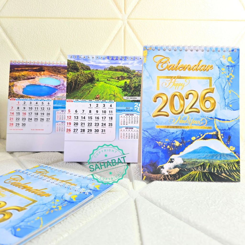 KALENDER MEJA GAMBAR PEMANDANGAN 2026/ KALENDER MEJA PEMANDANGAN 2026/KALENDER DUDUK 2026