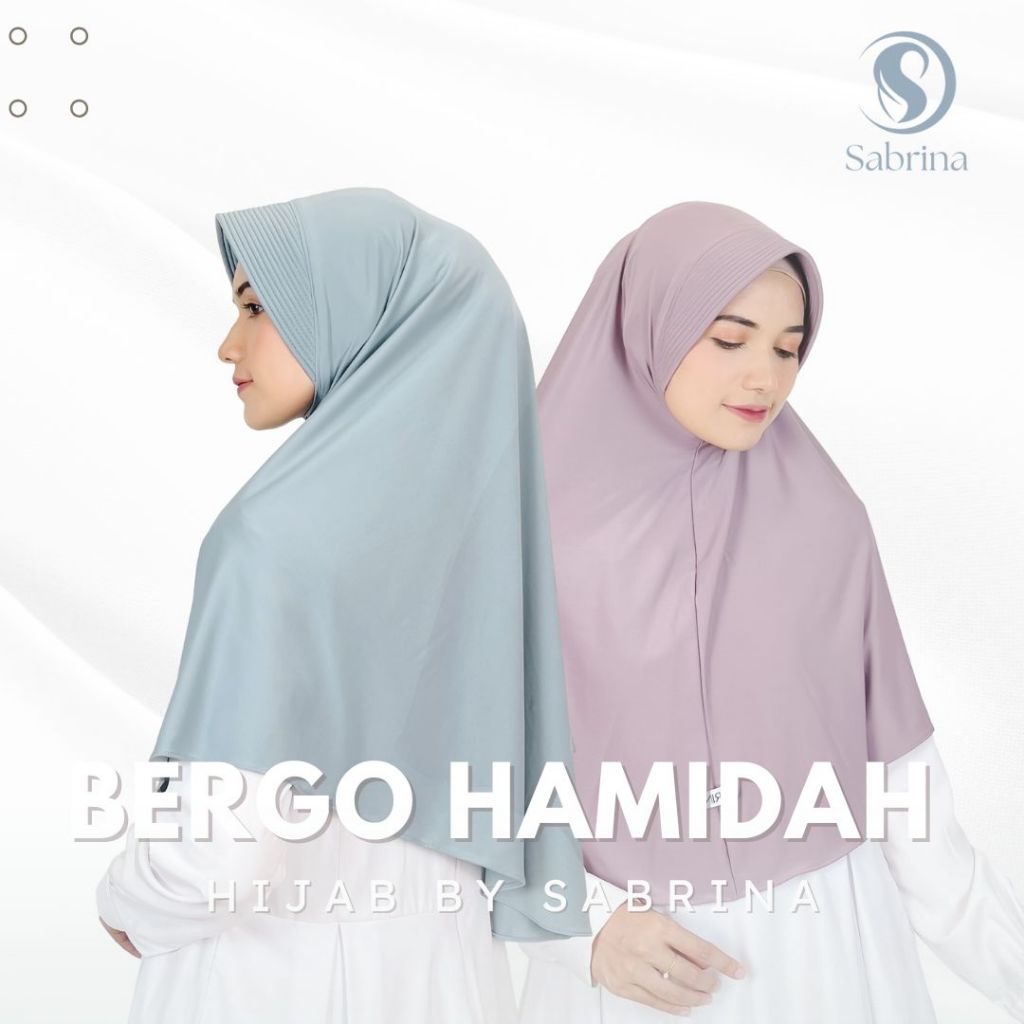 (GROSIR) Jilbab bergo Hamidah Jersey ped jumbo L | Hijab Jersey Ukuran L