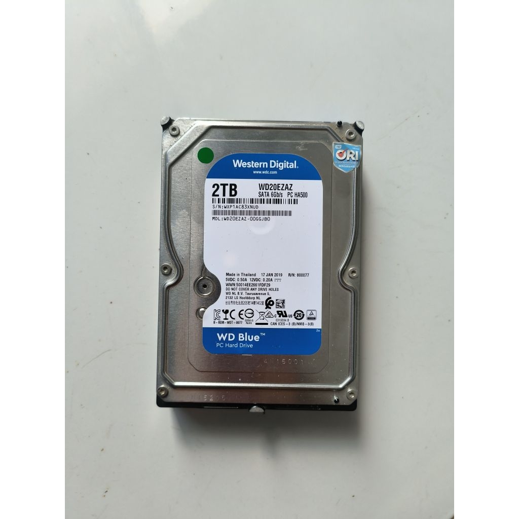 Hardisk HDD PC 3,5" 2TB Bekas