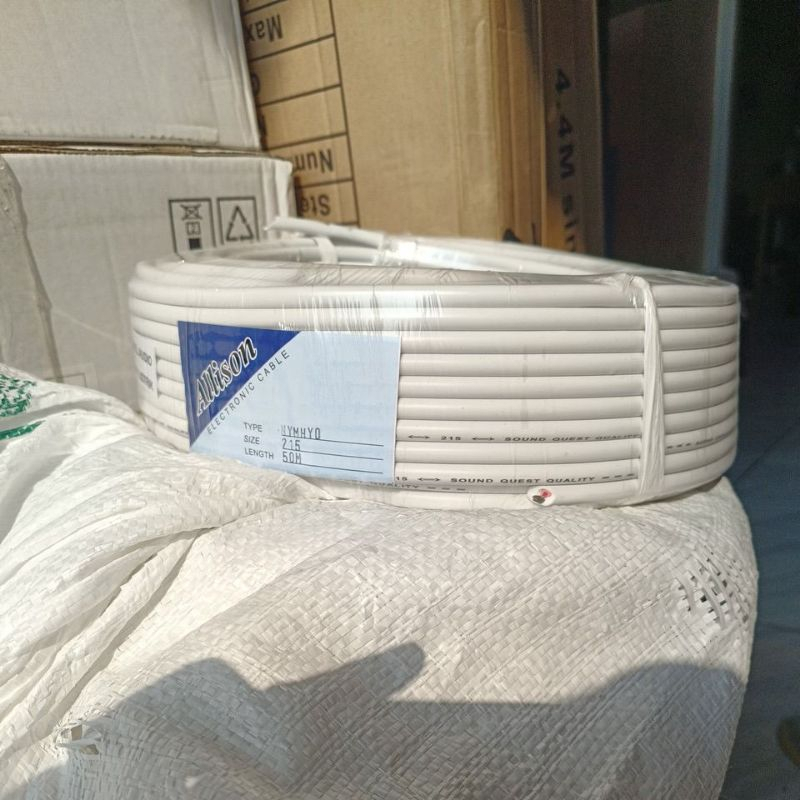 KABEL NYMHYO 2X1,5MM SERABUT PUTIH ALISON