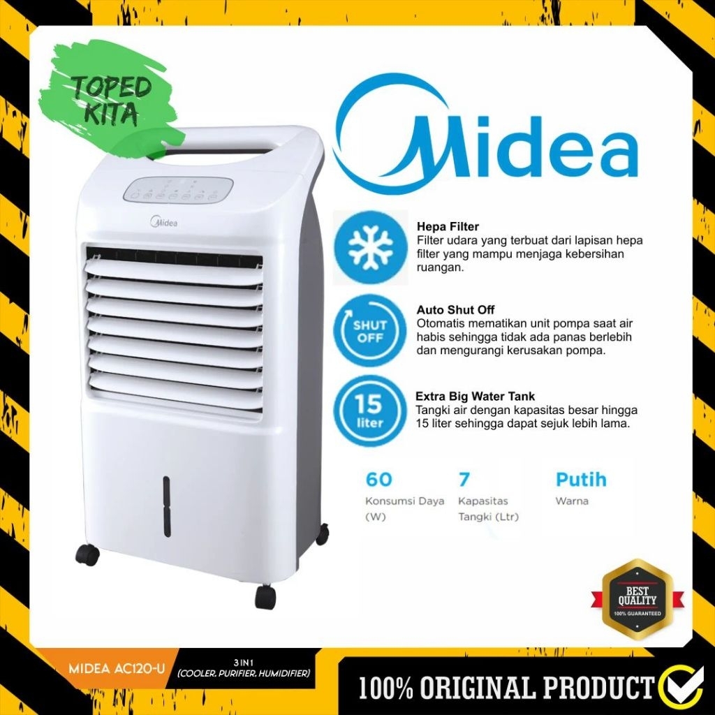 Air Cooler Midea AC120-U | AC120U AC-120U purifier humidifier hepa