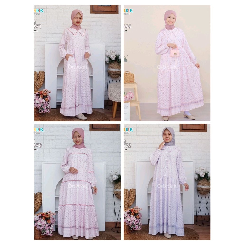 New Arrival Gamis dress anak remaja model kekinian Korean style dari cutetrik